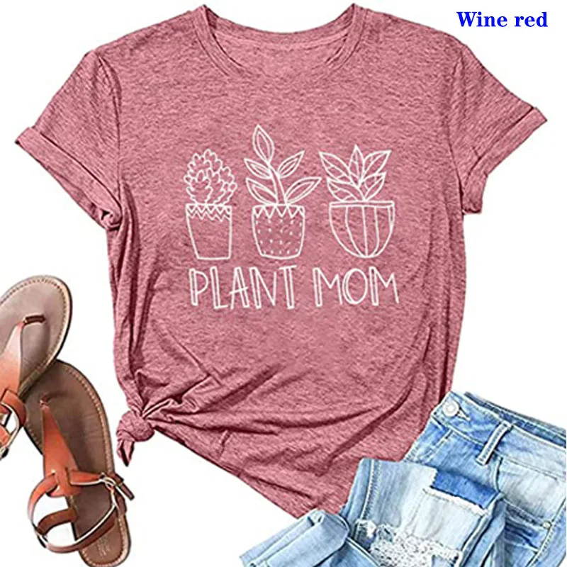 Just One More Plant T-Shirt Women Plant-Lover Clothes Plant-Mom Outfits Funny Gardening Graphic Tee Aesthetic Casual Tops Gifts