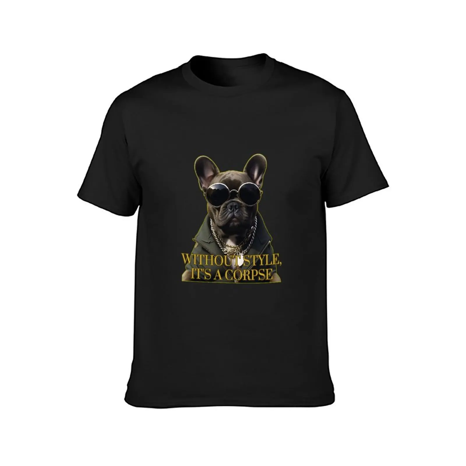 Chic Commander Pup T-Shirt summer tops aesthetic clothes mens t shirts