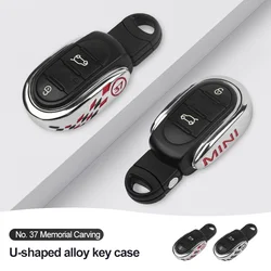 Metal Car Key Case Cover Protection Shell Remote Fob Holder For Mini Cooper F56 F55 F57 F54 F60 Clubman Countryman Accessories