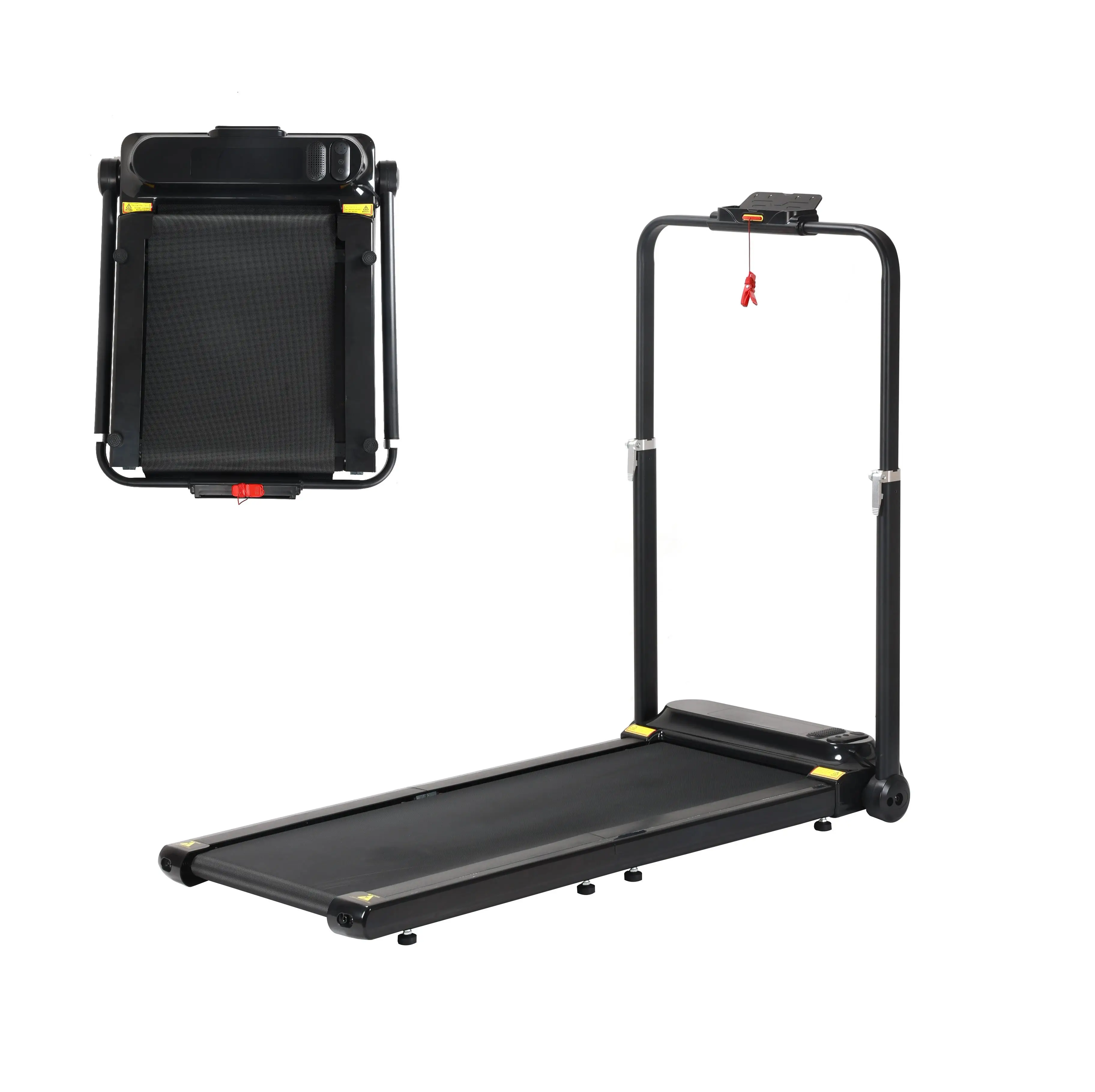 

tv-Fitness Trainer Heavy Duty Treadmill Under Desk Treadmill Folding Walking Pad！