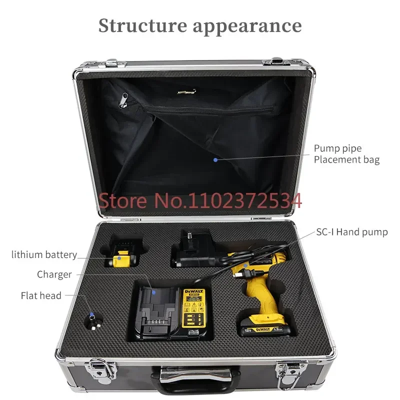 JIHPUMP Peristaltic Pump High Volume Auto Handle Portable Sampler Glastube Fluid Liquid Oil Water Air Milk Wastewater Headspace