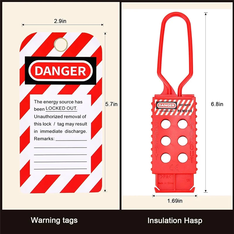 

A37T-Lockout Tagout Kit, Электрические комплекты для блокировки бирки, Засовки для группового блокировки, Лот-бирки, Запирающийся навесной замок с биркой