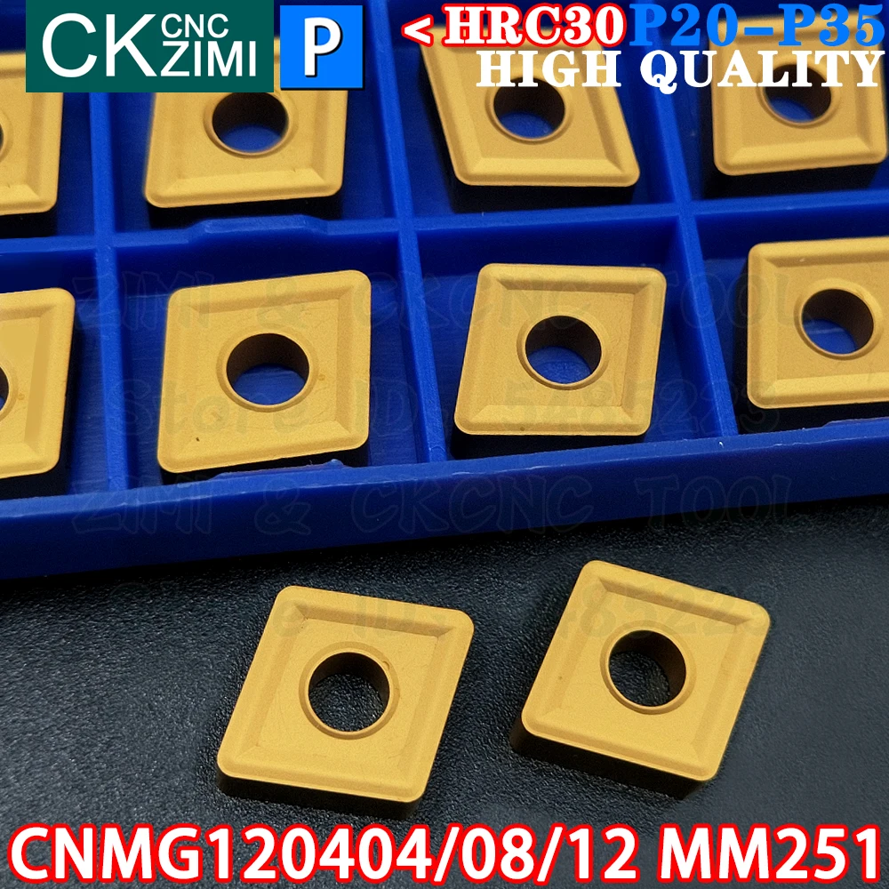 CNMG120404 CNMG120408 CNMG120412 MM251 Carbide Inserts External Turning Inserts Tools CNMG CNC metal lathe Turning cutter tools