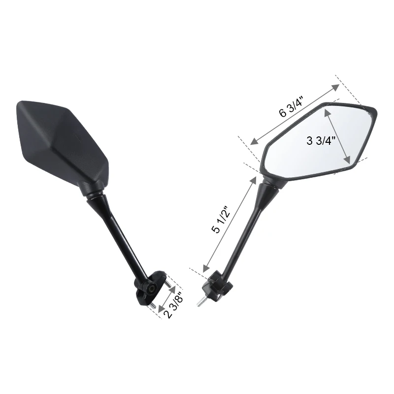 Motorcycle Rear View Side Mirrors mirror For Kawasaki NINJA 650R ER6F ER-6F 2009-2016 400R 2010-2014 NINJA 1000 Z1000SX 11-14