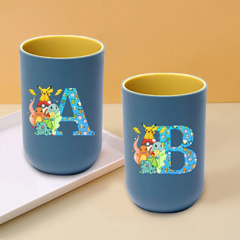 

Anime Pokemons Good-looking Toothbrush Cups for Men Women Pikachu Cute Tooth Glass Couple Home Fashion Simple Toothbrush Cup