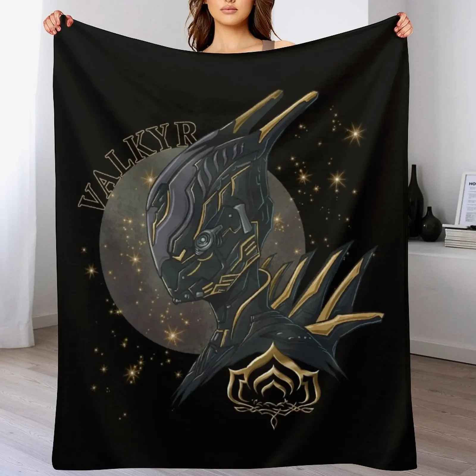 

Valkyr Warframe Throw Blanket Soft Plush Plaid Designers Plaid on the sofa sofa bed Blankets