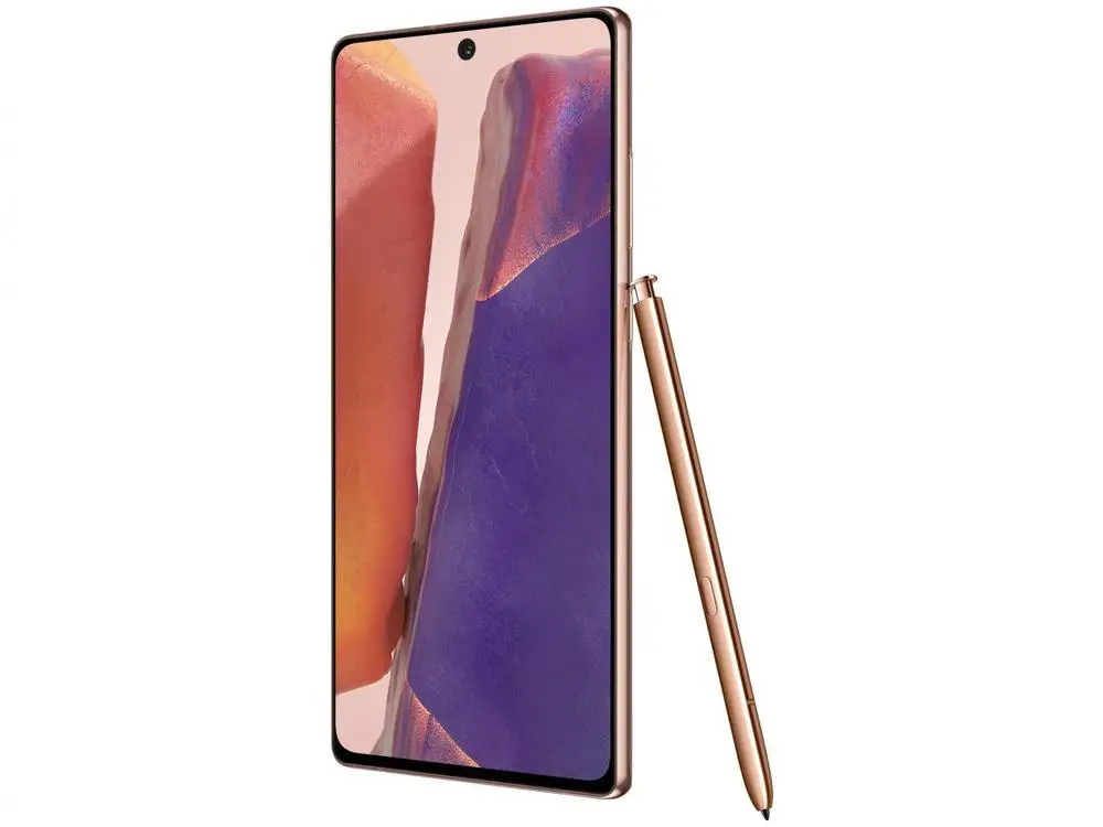الهاتف الذكي Samsung Galaxy Note20 256GB Mystic Bronze 8GB RAM Screen 6,7 بوصة كاميرا. ثلاثي + صورة شخصية 10 ميجابكسل