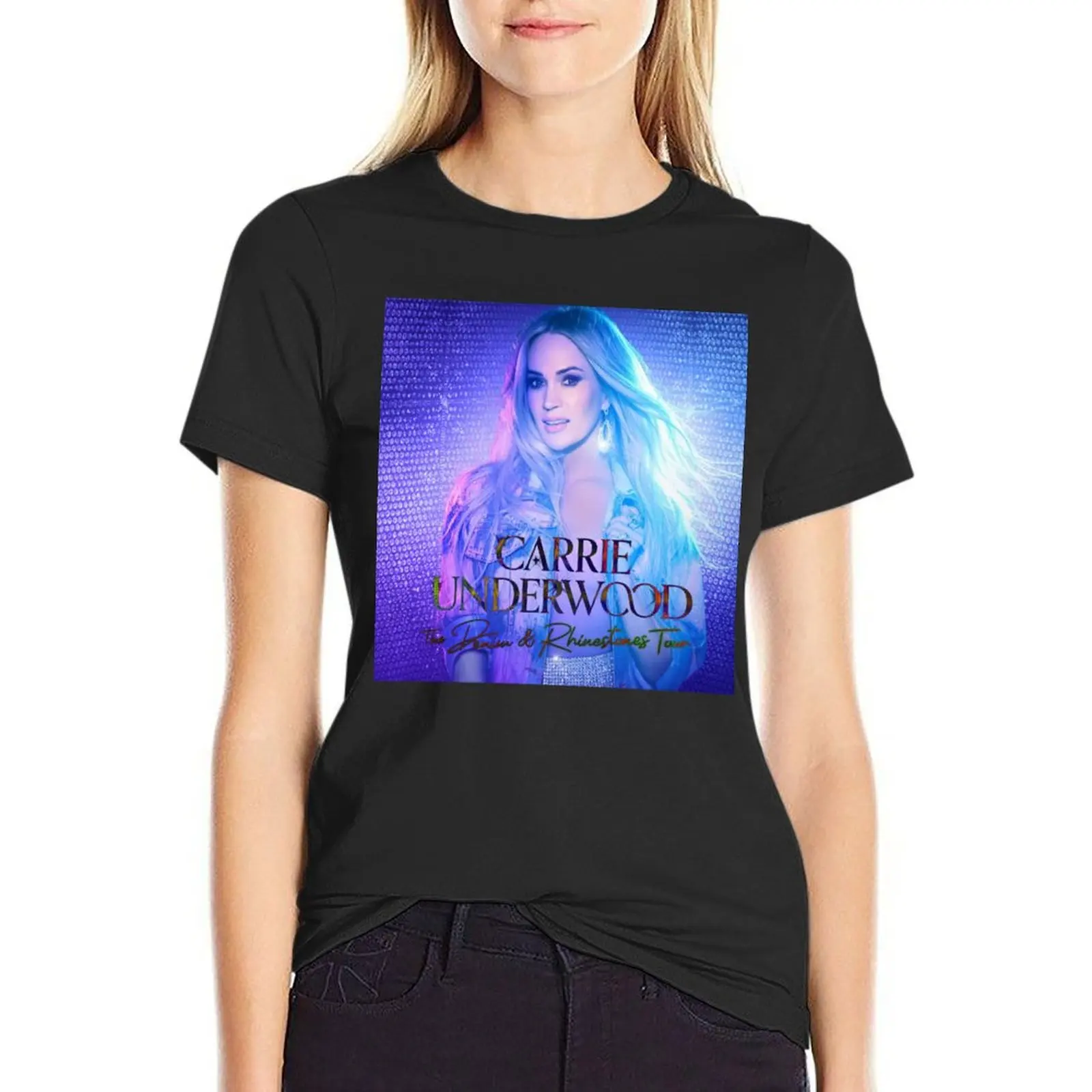 denim & rhinestones carrie tour 2022 masmay T-Shirt anime customs design your own plus sizes fashion woman blouse 2024