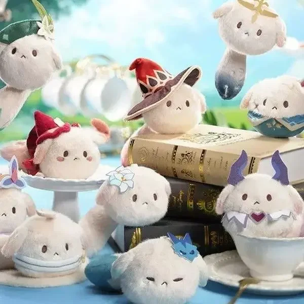 Genuine Genshin Impact Tea Party Companion Dodoco Plush Blind Box Cute Plushie Keychain Bag Decoration Gift for Girls Pre-order - view 2