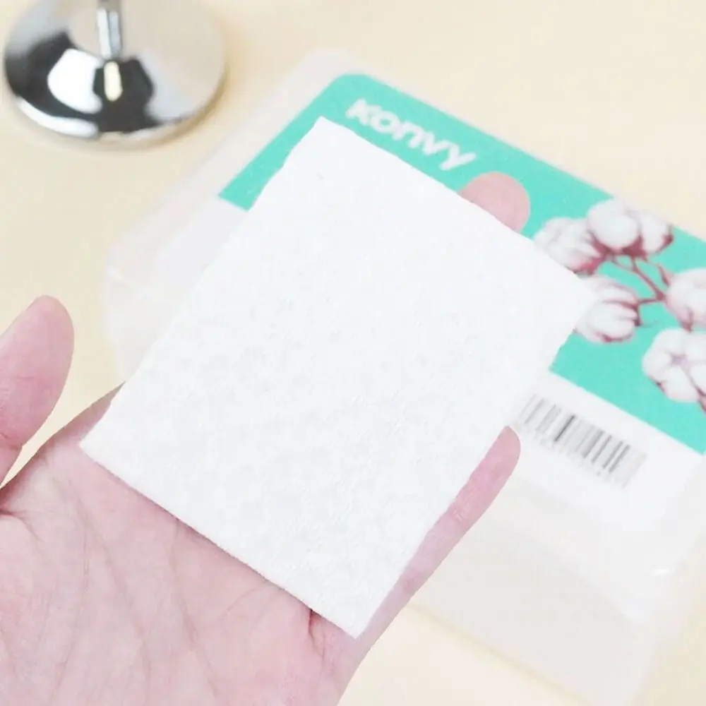 Toalhetes cosméticos portáteis almofadas de algodão de maquiagem dupla face descartáveis remoção de maquiagem almofadas de algodão faciais