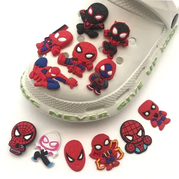 12 STKS Spiderman Serie Schoengespen Leuke Cartoon Patroon Schoen Charmes Afneembare Schoengespen Decoratieve Accessoires