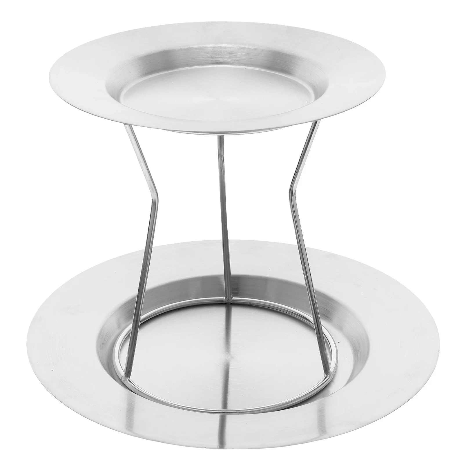 

1 Set Seafood Tray 23.8Cm 17.9Cm Double Layer Stainless Steel Serving Platter For Oysters Shrimp Crab Dessert Cake Appetizer