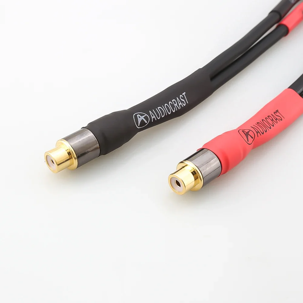 15cm HiFi Audio Cable Female RCA to 2 Banana Plug Cable Amplifier Speaker Adapter Cable Banana Speaker