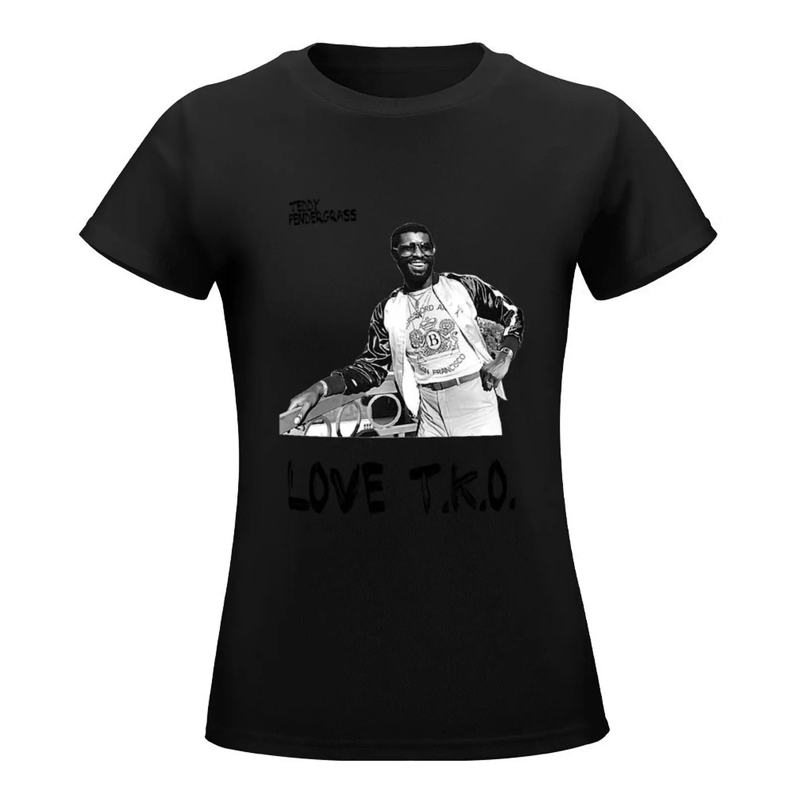 Teddy Pendergrass T-Shirt plus size tops summer clothes luxury designer clothing Women