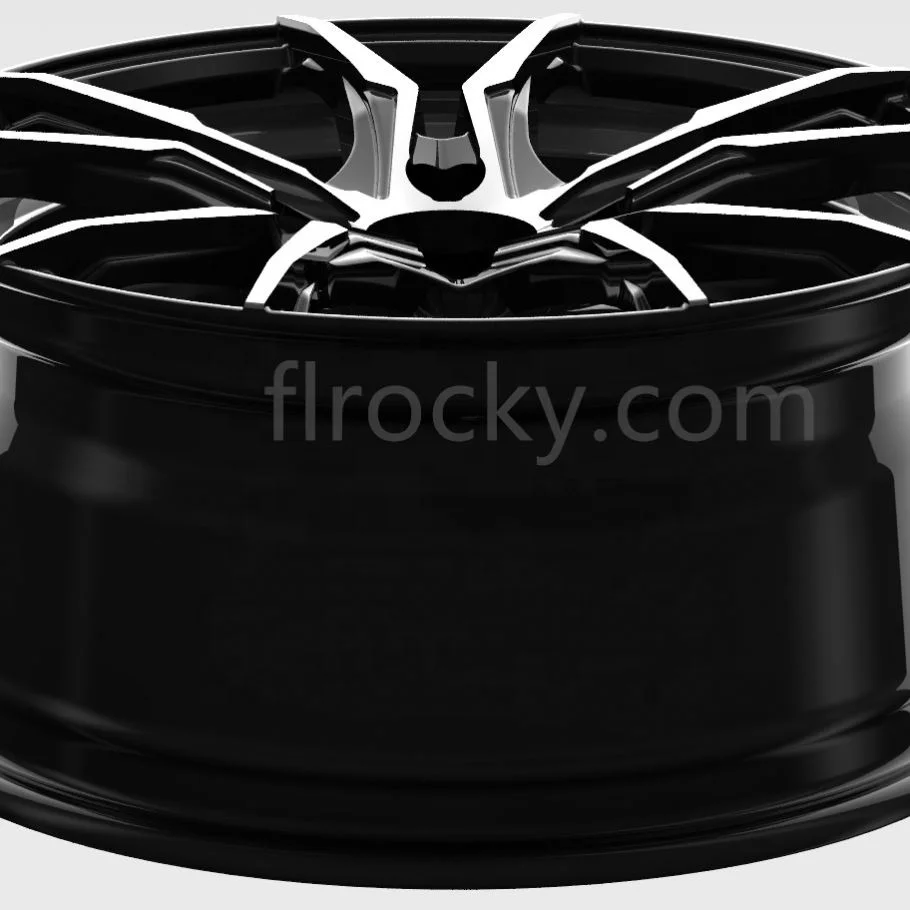 عجلة Rines عالية القوة 4X114.3 5X114.3 4X100 مقاس 15 بوصة 5 فتحات عجلة قيادة من سبائك الألومنيوم الأسود 3 سنوات CN؛ JIN 7J