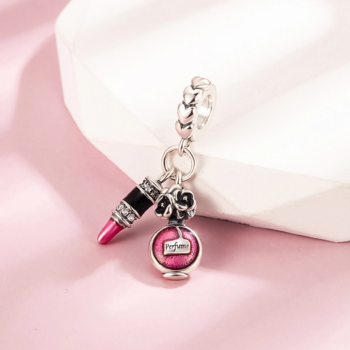 2027 Original design cosmetics perfume dress beads pendant DIY bracelet necklace environmental protection copper material