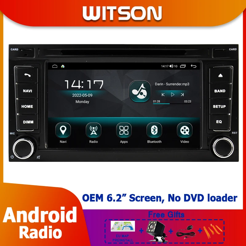 WITSON OEM Android Radio For VW Volkswagen Touareg T5 2004-2011 No DVD Deck Auto Multimedia Stereo WIFI Bluetooth CarPlay DSP