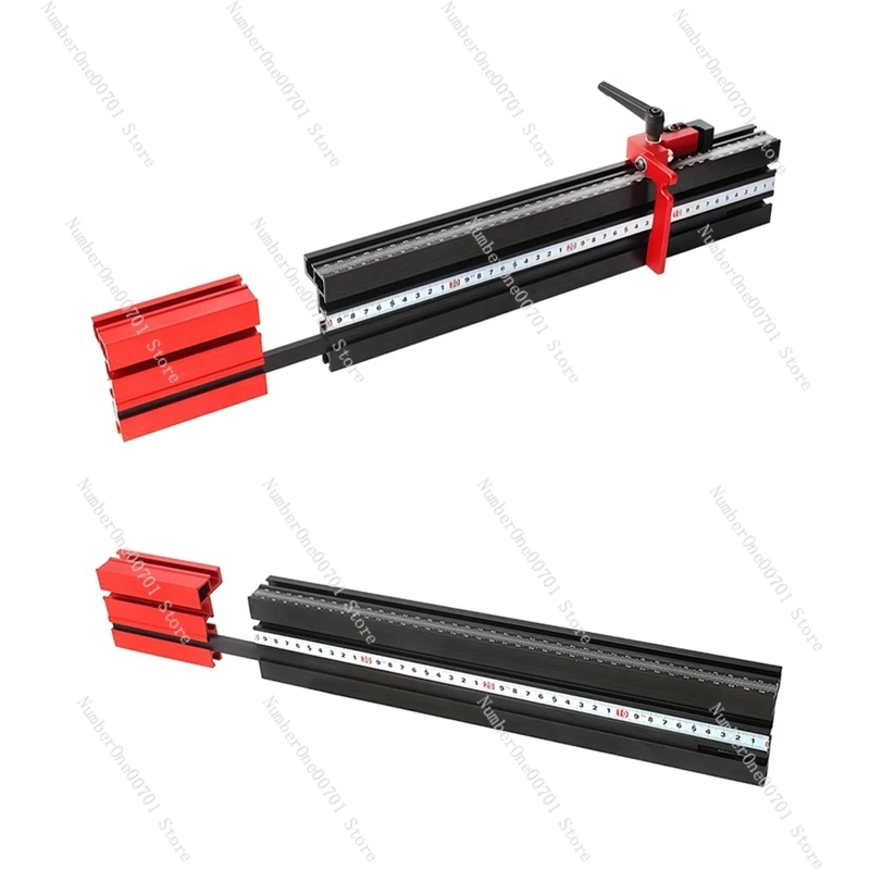 75 Type Telescoping Aluminum Profile Router Fence T-Track Table Saw Fence Woodworking T-Slot Miter Track Fence Easy To Use