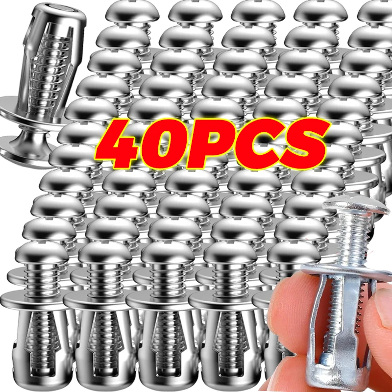 

100/4x Petal Screw Jack Screw Nuts Anchors Expansion Plug Metal Rivet Nut Bolt Hollow Wall Plate Fixing Nuts Board Wall Fastener