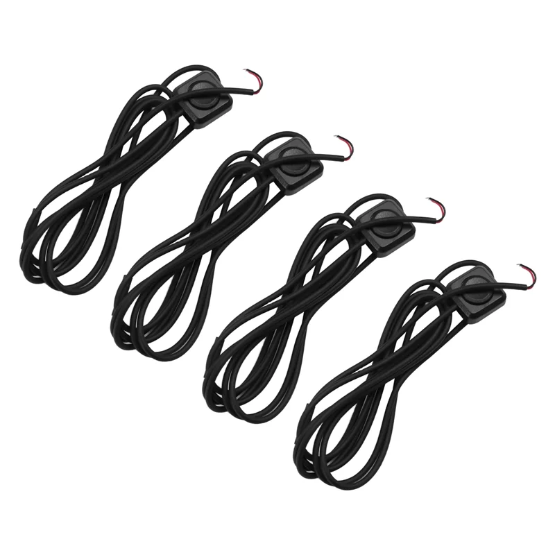 HLZS-4Pcs Momentary Switch 12V 24V Mini Button Switch For Car Horn, Industrial Control, Electronics Experiments