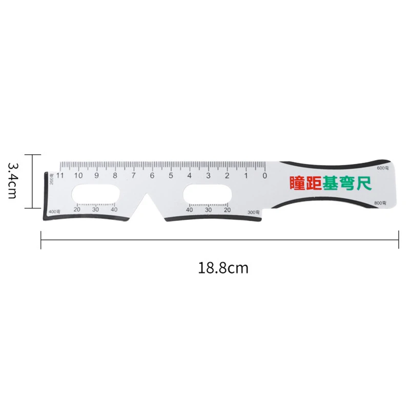 2 stks Maatregel Optische Vernier PD Liniaal Leerling Afstandsmeter Oog Oogheelkundige Tool Multifunctionele Maatregel