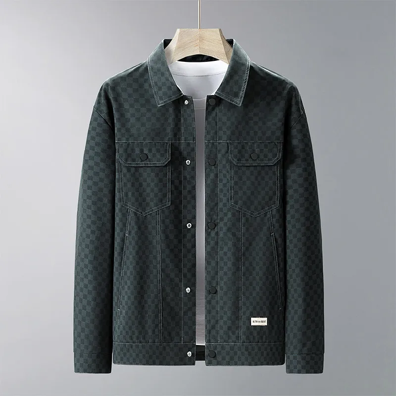 

2026 Spring Lapel New Men's High Quality Comfortable Trendy Casual Jacket Men's Fashion Casual Long Sleeve Coat