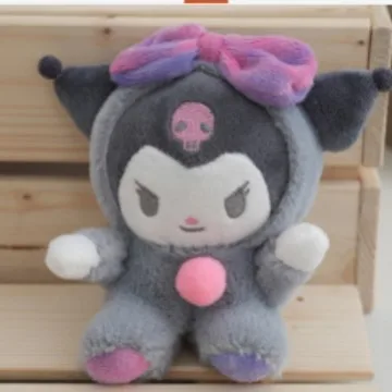 10 teile/los Sanrio Cinnamoroll Plüsch Spielzeug Anhänger 12 cm Anime Melody Plüsch Puppe Schlüsselbund Rucksack Anhänger für Mädchen Geburtstag geschenk