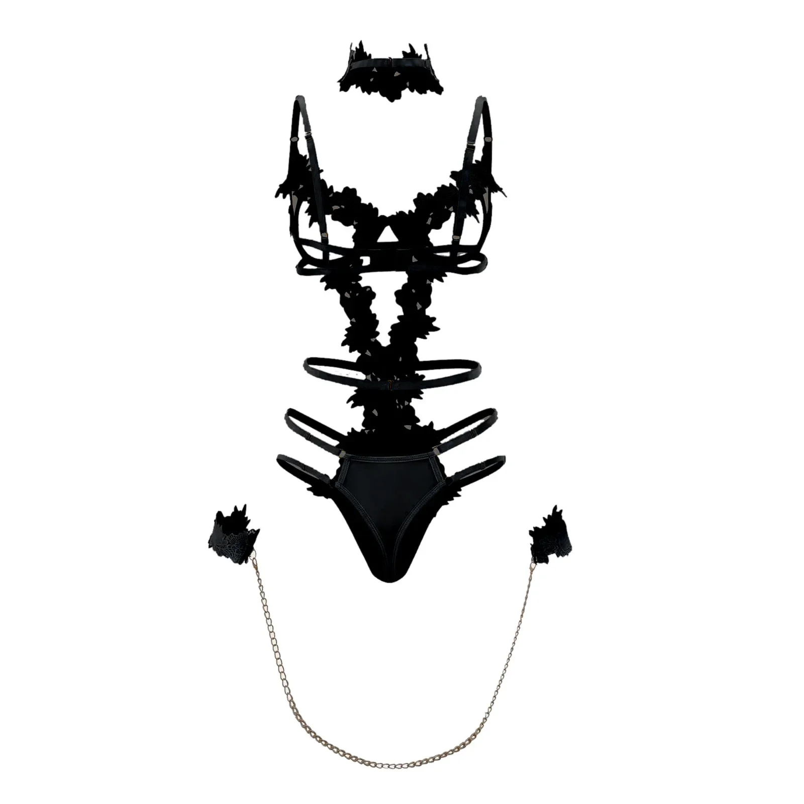 مجموعات غريبة المرأة مثير الدانتيل حبال عارية الذراعين الملابس الداخلية انظر من خلال كشكش الصدرية مجموعة القوس الدانتيل الملابس الداخلية مثير الملابس الداخلية مجموعة الملابس الداخلية