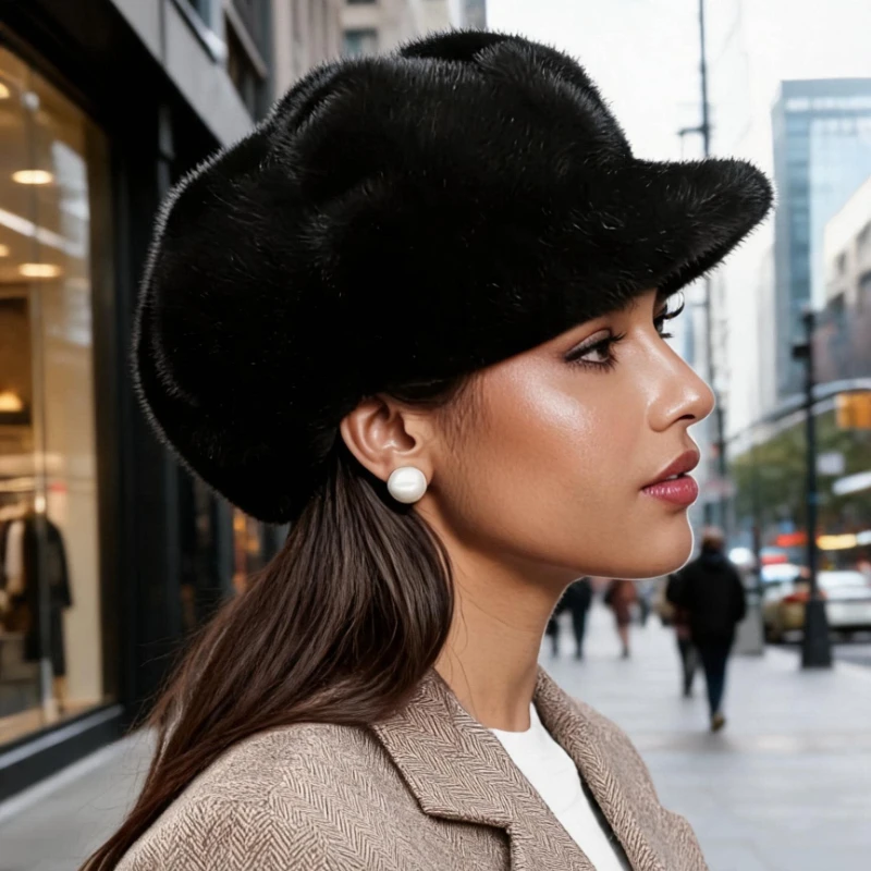 Warm winter berets, new cloud hats, Korean-style octagonal hats, pumpkin beret casual hats