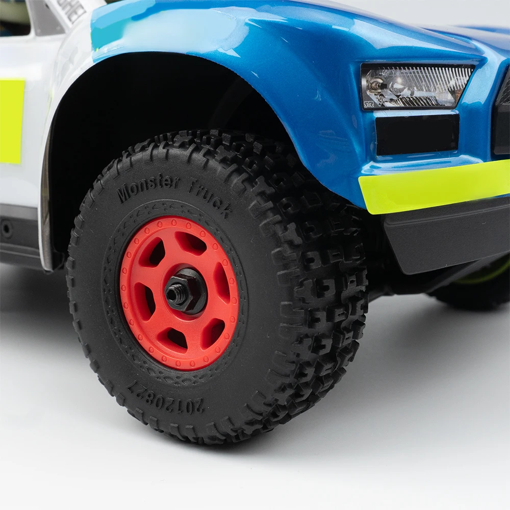 AXSPEED 4Pcs Plastic Wheels Rims with Rubber Tires for Arrma 1/14 MOJAVE GROM RC Car Upgrade Parts Accessories