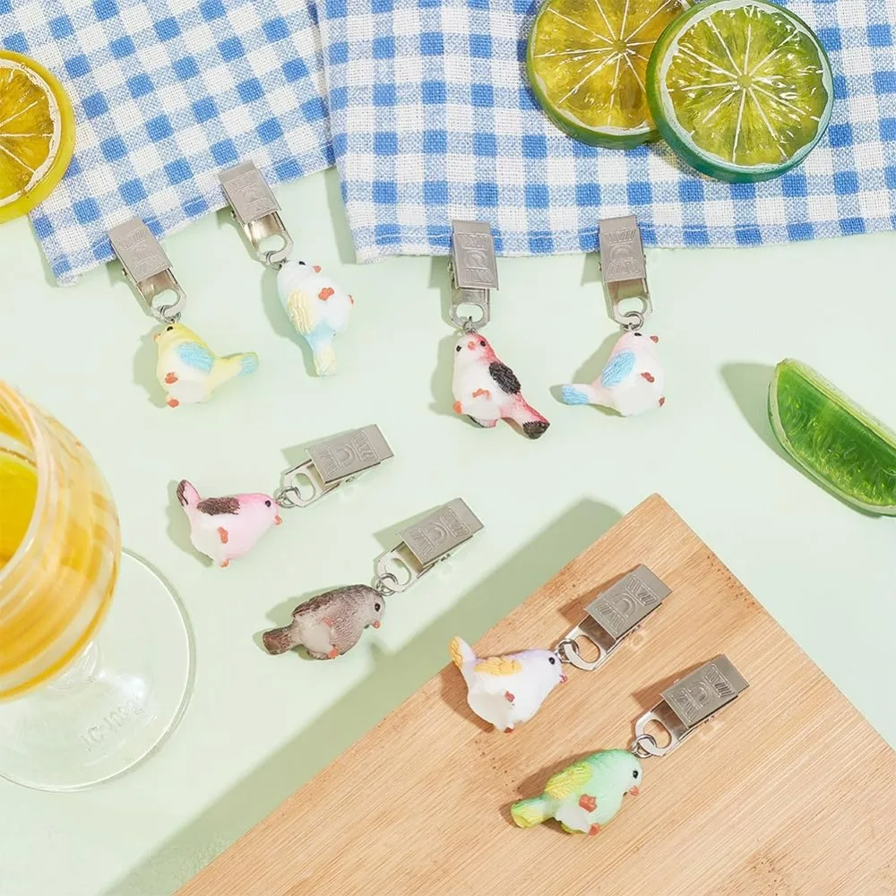 8가지 스타일 새 테이블보 무게 클립 식탁 장식 클립 펜던트 수공예 테이블보 클램프 테이블보 무게 금속 포함