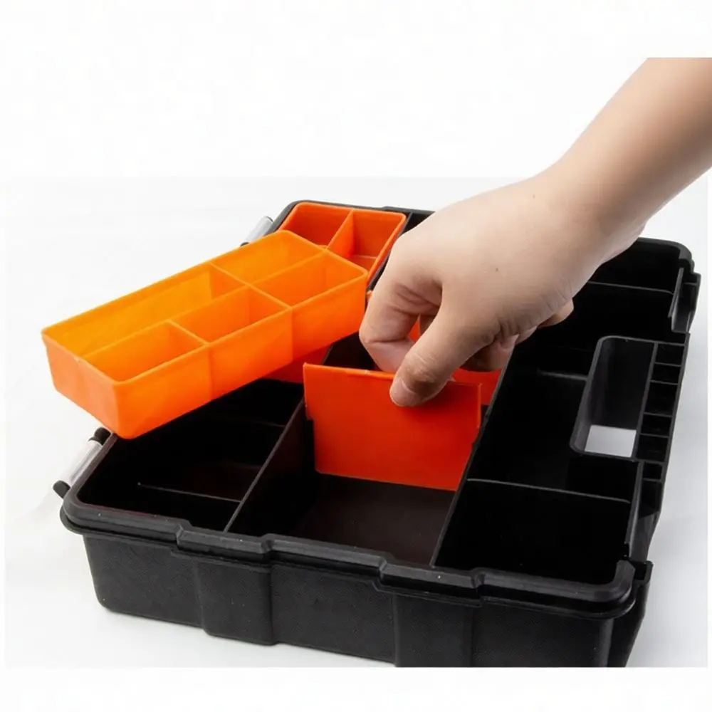 Plastic Organizer Box Hardware Tool Storage Container Removable Partition Case For Screws Electronics Small Items Box