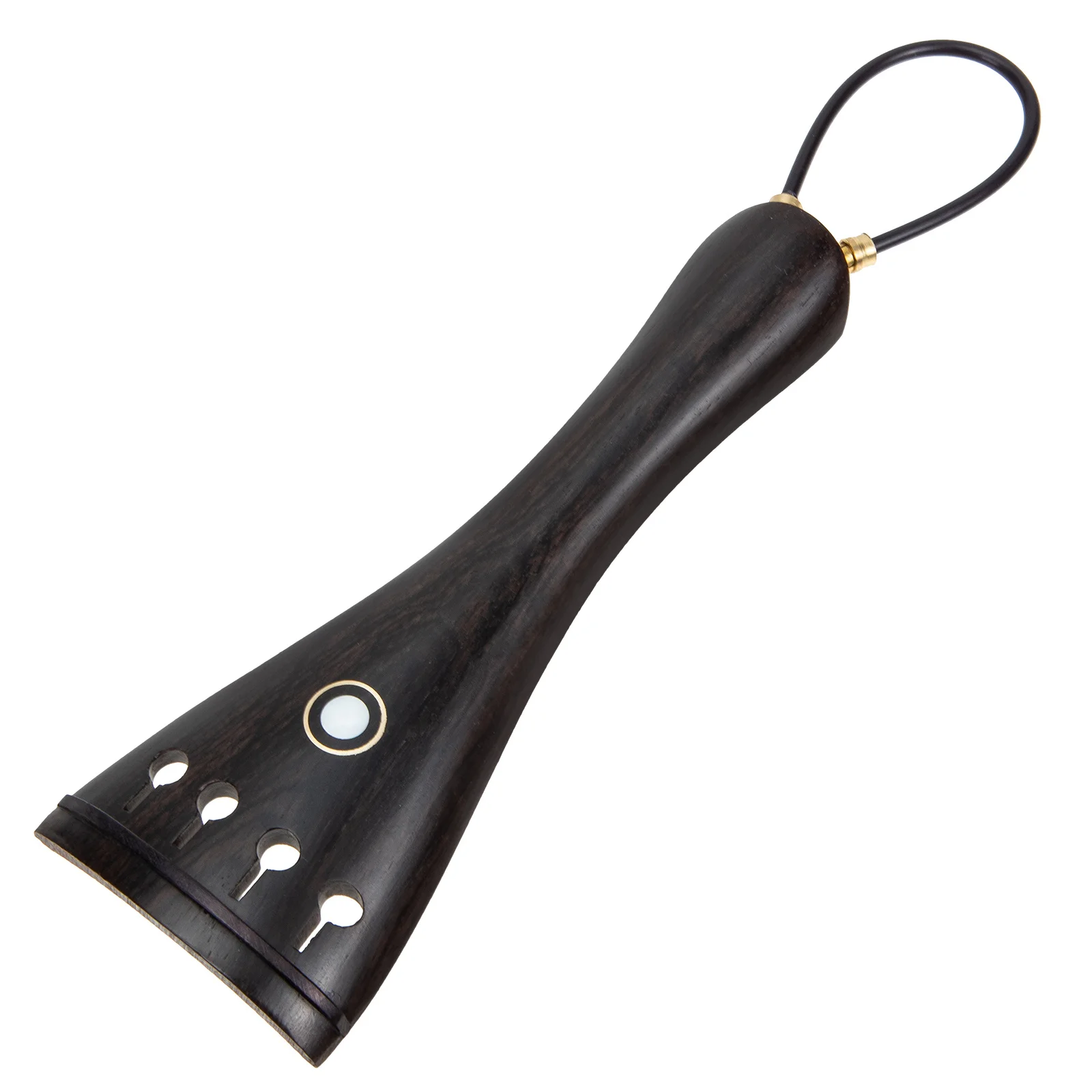 

1 set Violin Tailpiece Replacement String Board Ebony Wood Durable Fiddle Part Instrument Accessory Tail Rope Included