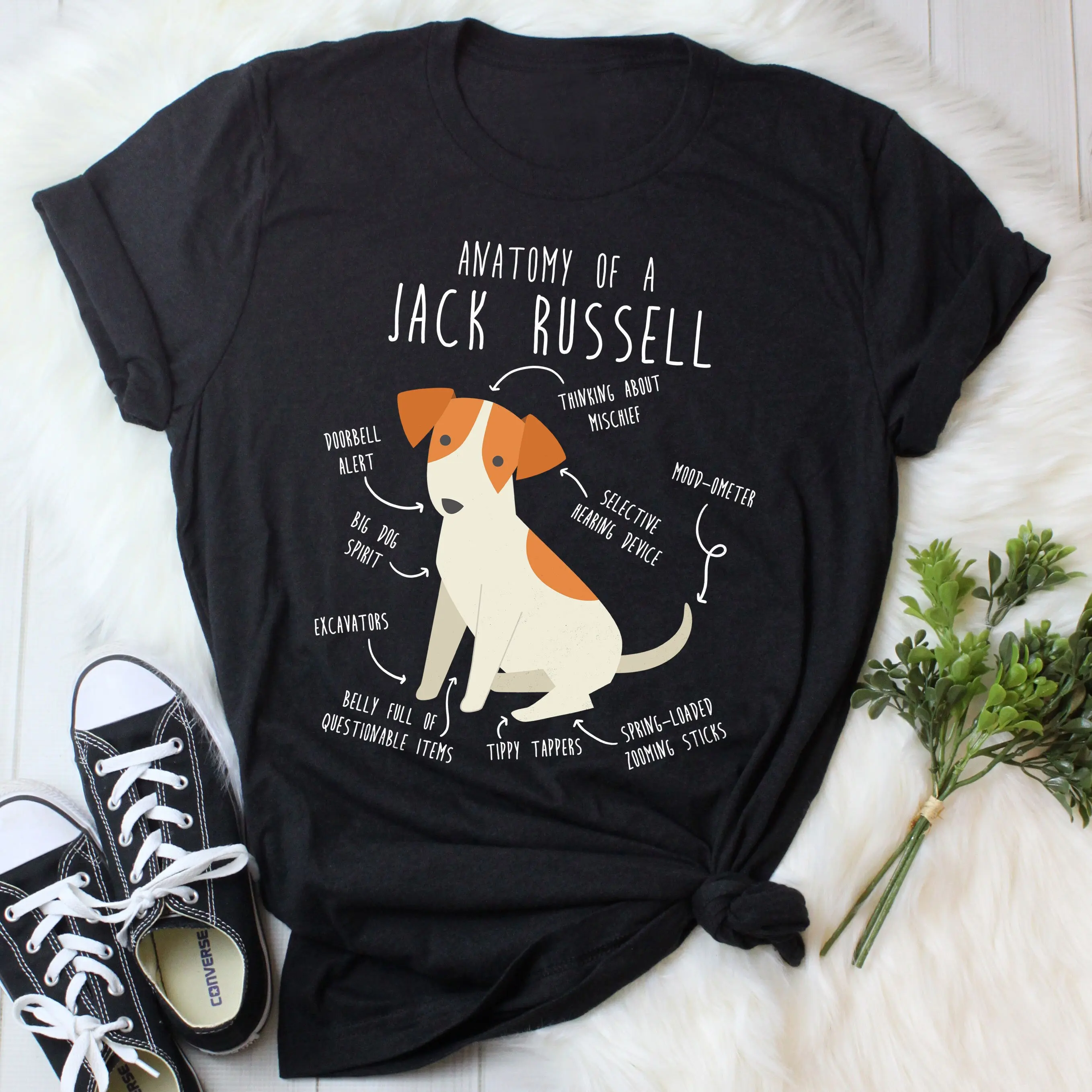 Camiseta de Jack Russell Terrier, amante de los perros divertido, mascota bonita, marrón, blanco, mamá, papá, Foxie, zorro Jrt