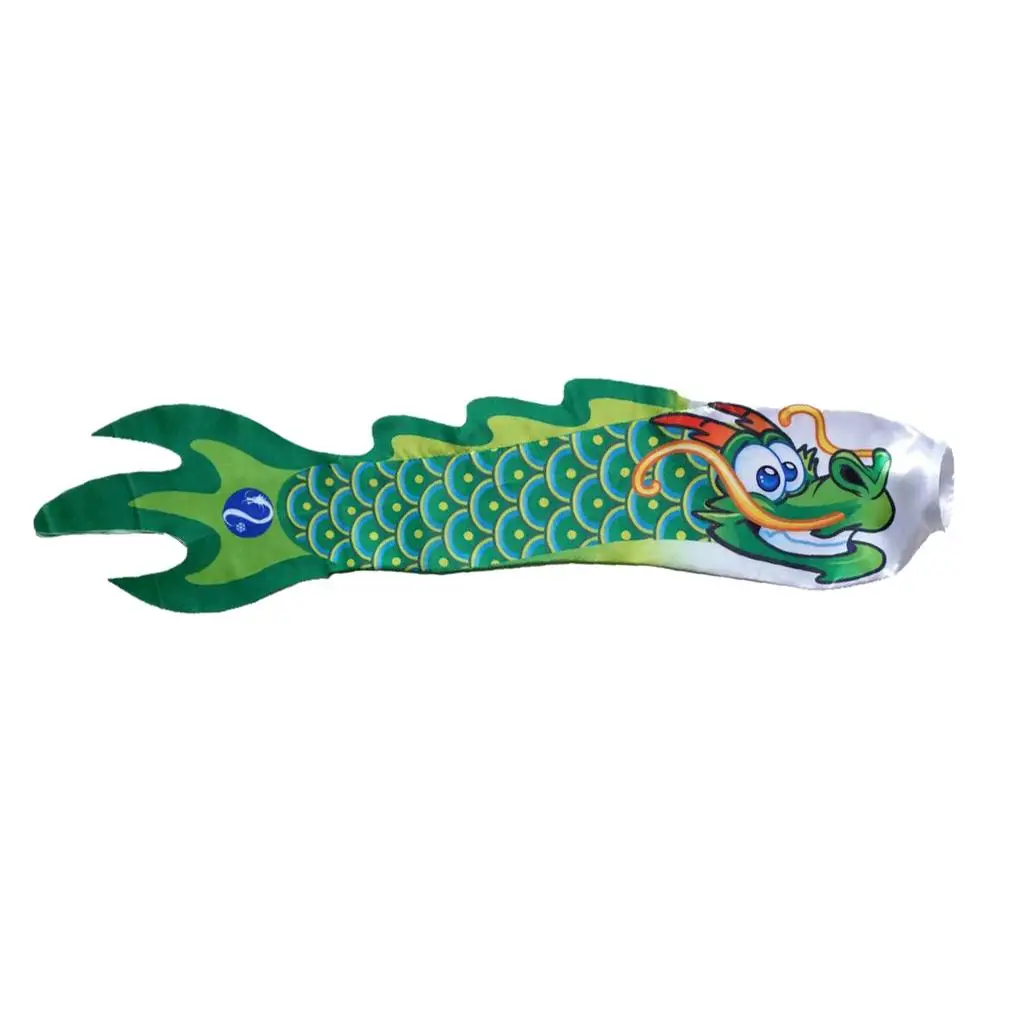 Chinese Dragon Flag Outdoor Windsock Carp Streamer Hanging Decor