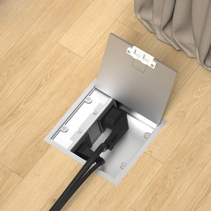 

Electric ultra-thin invisible ground socket flat stainless steel waterproof hidden type