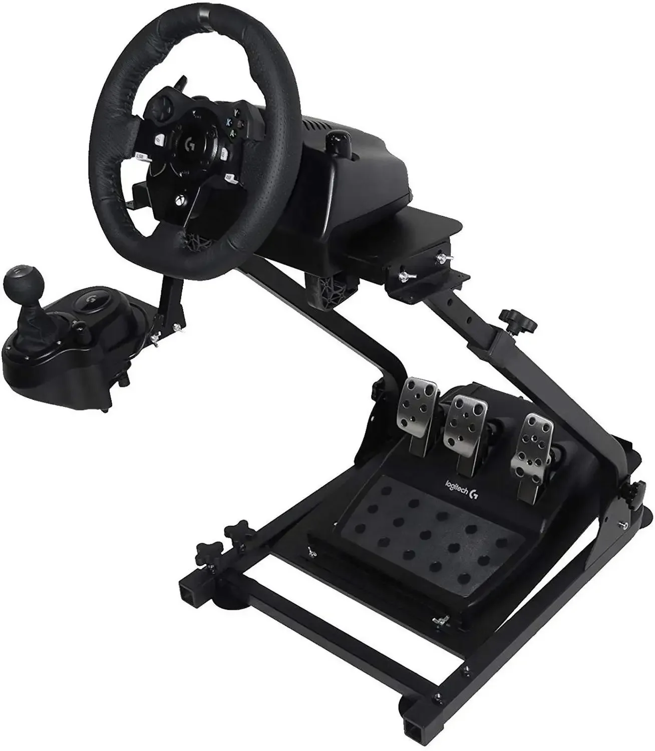 VEVOR Race Steering Wheel Support for Logitech G25 G27 G29 and G920 Folding Steering Wheel Stand