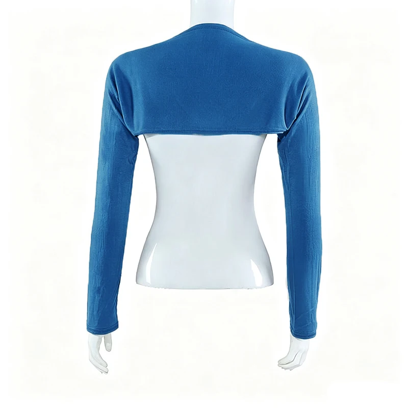 Muslim Women Elastic Modal Cotton Jersey Bolero Sleeve Long Arm Cover Shrug Shoulder Oversleeve UV Protection Shoulder Cover Up
