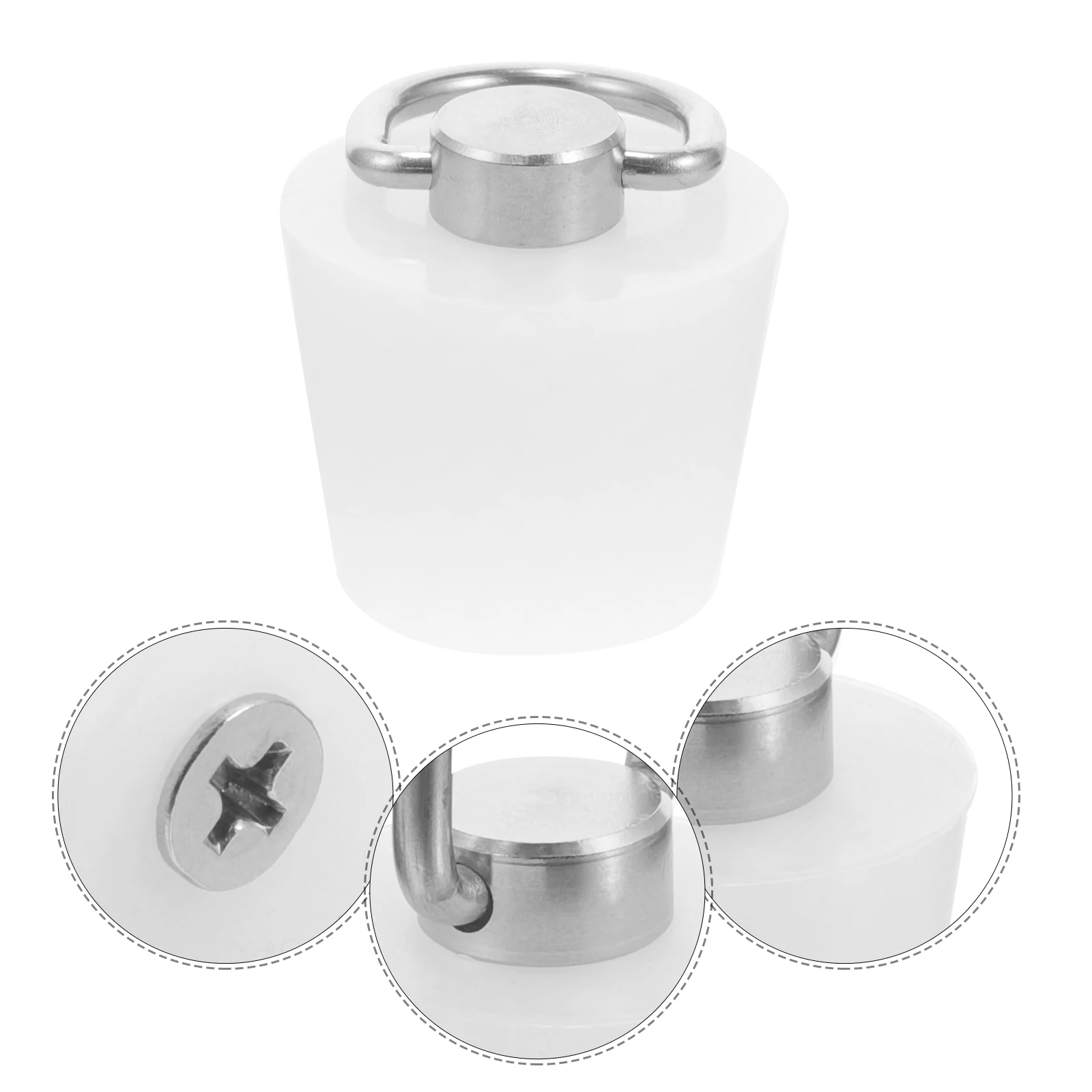 

Silicone Bathtub Drain Pull Chain Lightweight Sink Plug Bathroom Drainage Plug Replacement Universal Fit Tub Stopper