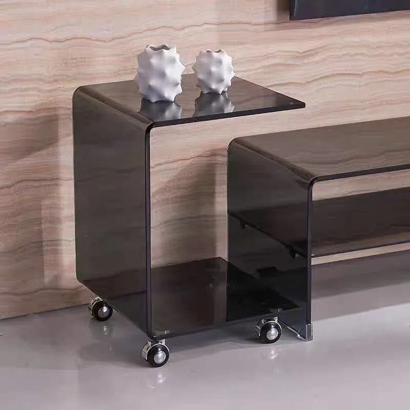 

Modern style transparent acrylic coffee table decoration bedside table