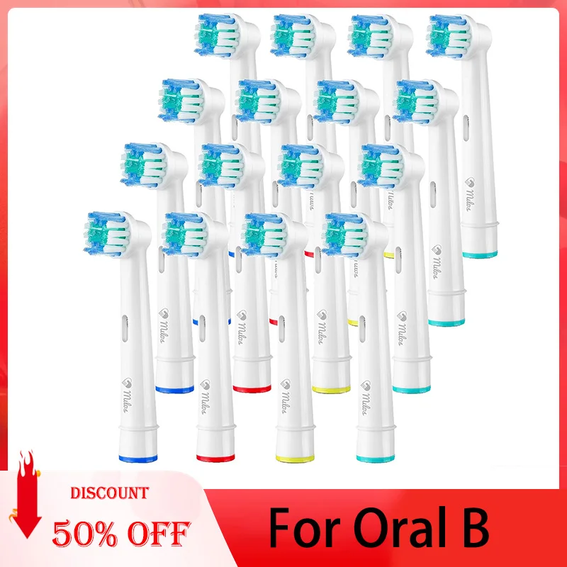 4/8/16 Pcs Electric Toothbrush Replacement Head Soft Dupont Bristle Tooth Brush Heads For Oral B Toothbrush Nozzles SB-17A
