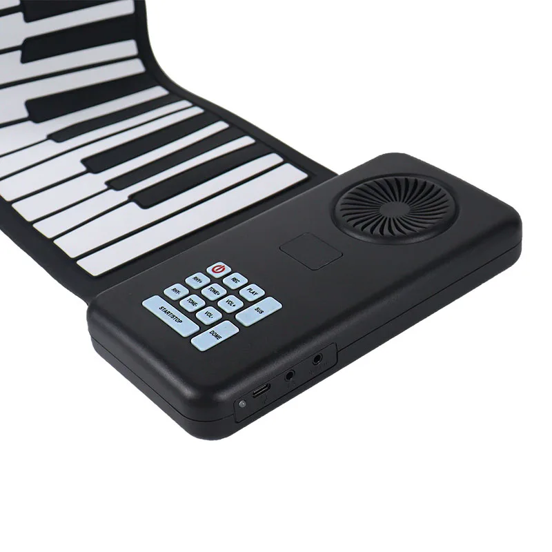 Portable Hand-rolled Piano with Trumpet 88 Keys Foldable Piano Beginner-Friendly Music Teaching Birthday Gift