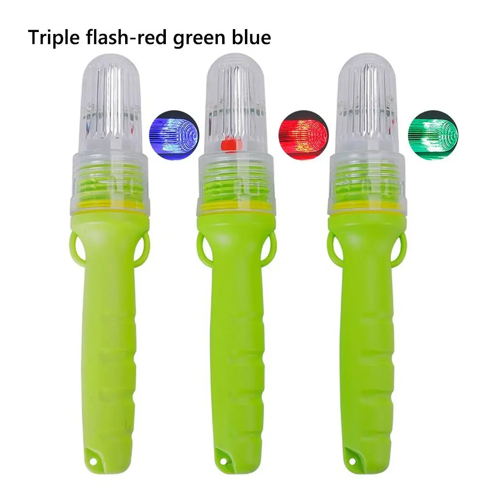 Floating LED Fishing Light Waterproof Double Flash Lamp Buoy Signal Light LED Light-controlled Fishery Marine Navigation Light