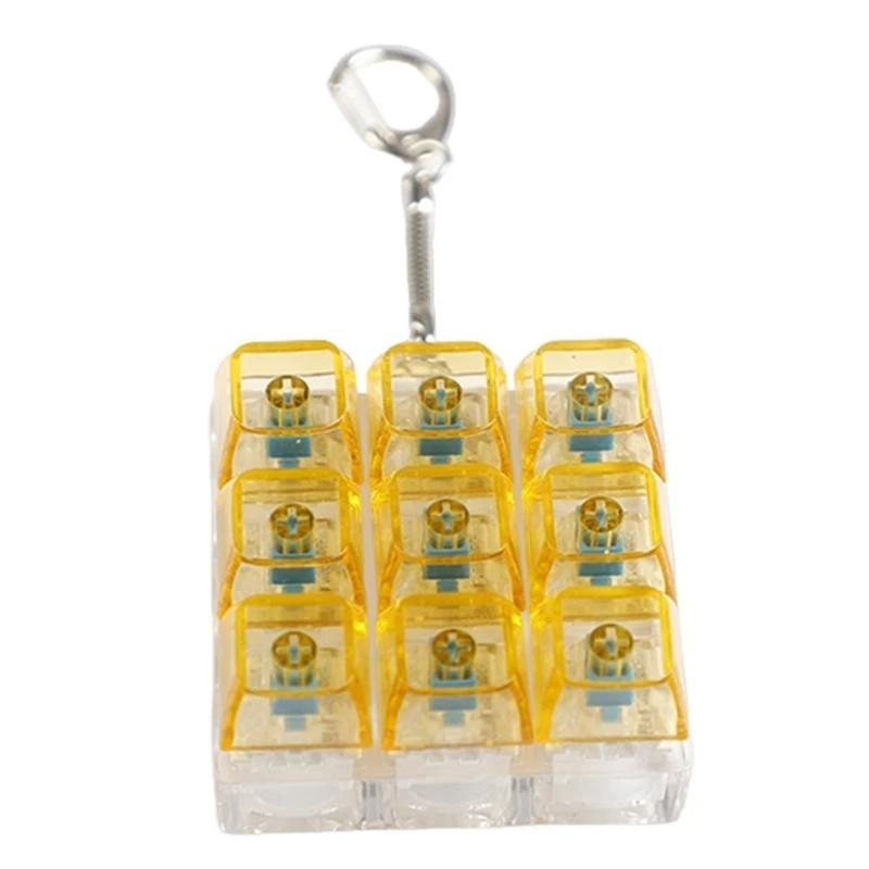 Mechanical Keyboard Switches Tester Desk Toy Keyring Mimicking Blue Switches