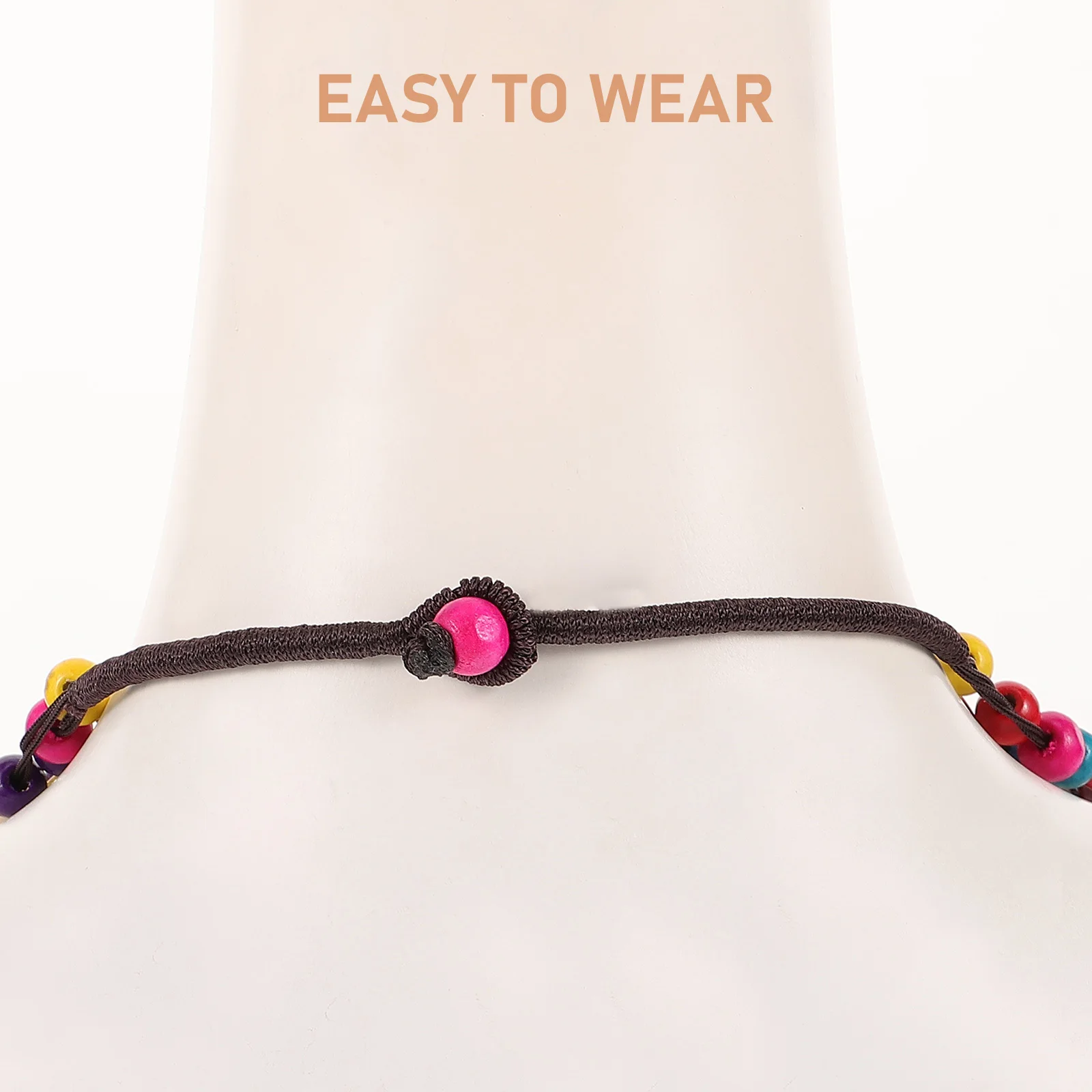 

Coconut Shell Wood Beaded Necklace For Women Bohemia Jewelry Natural Brown Beads Handmade Chunky Layered Choker Ethnic