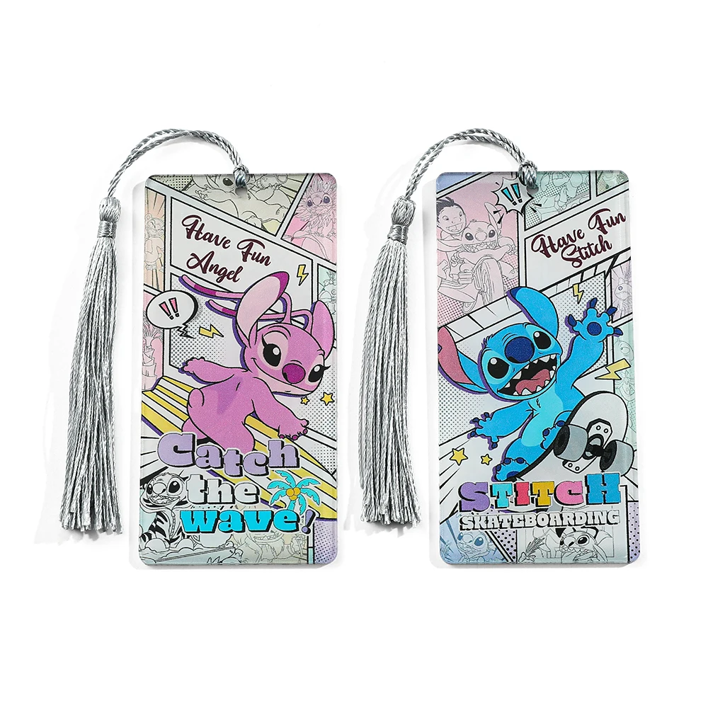 Anime Lilo & Stitch Bookmark Ohana Means Family Reading Lovers Bookmark Gift Handbook Hanging Decorative Student Supplies