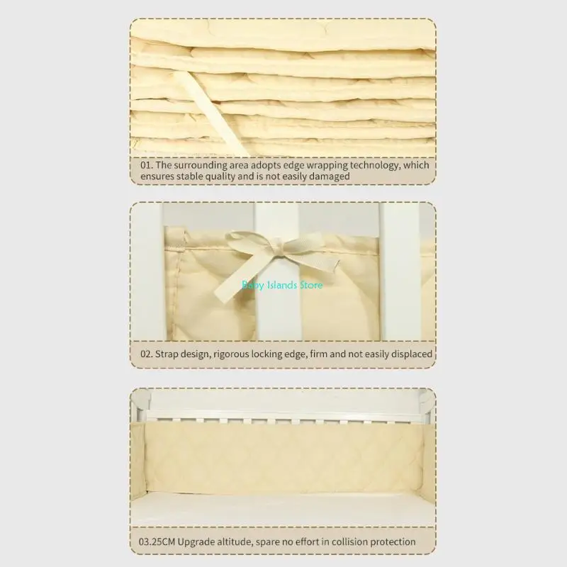 Crib K92D recinzione protezione mantiene il paraurti a colori solidi sicuro