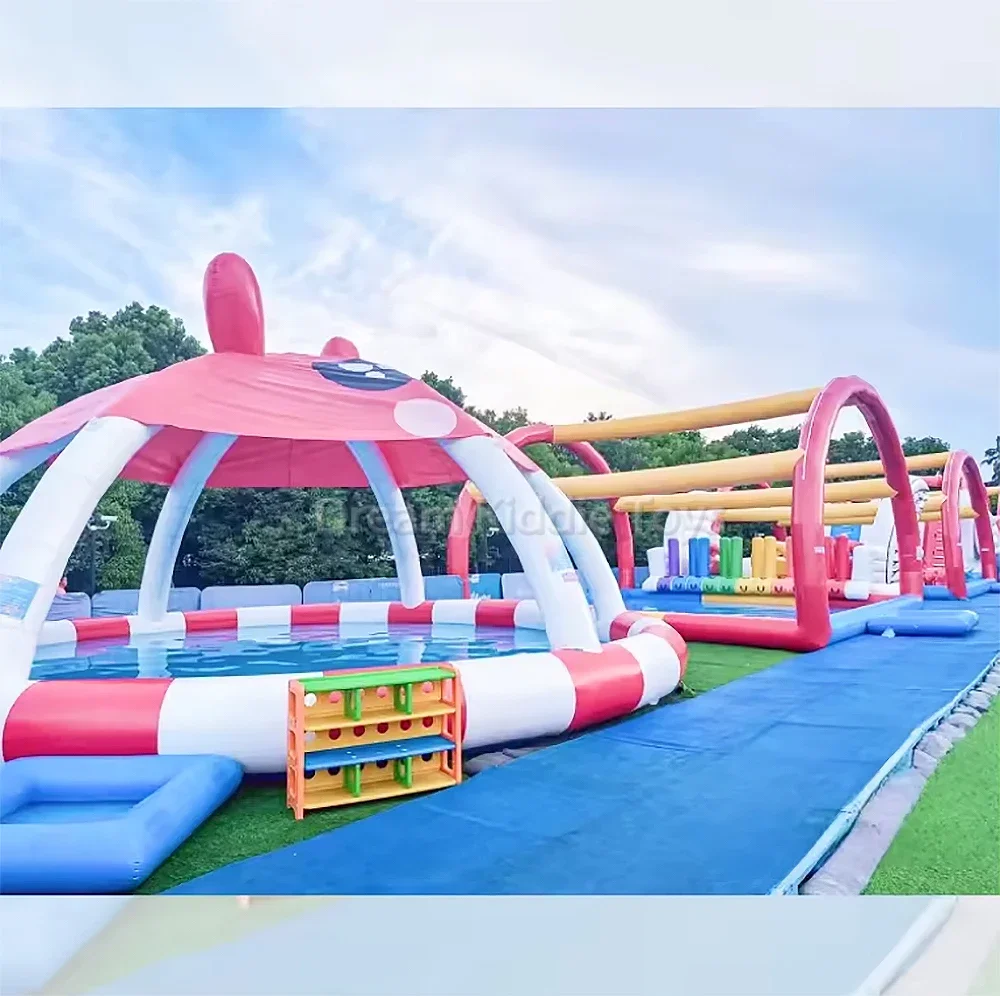 Tienda inflable hermética para niños, cubierta de piscina de agua, parque de atracciones, parque infantil, equipo de juego acuático