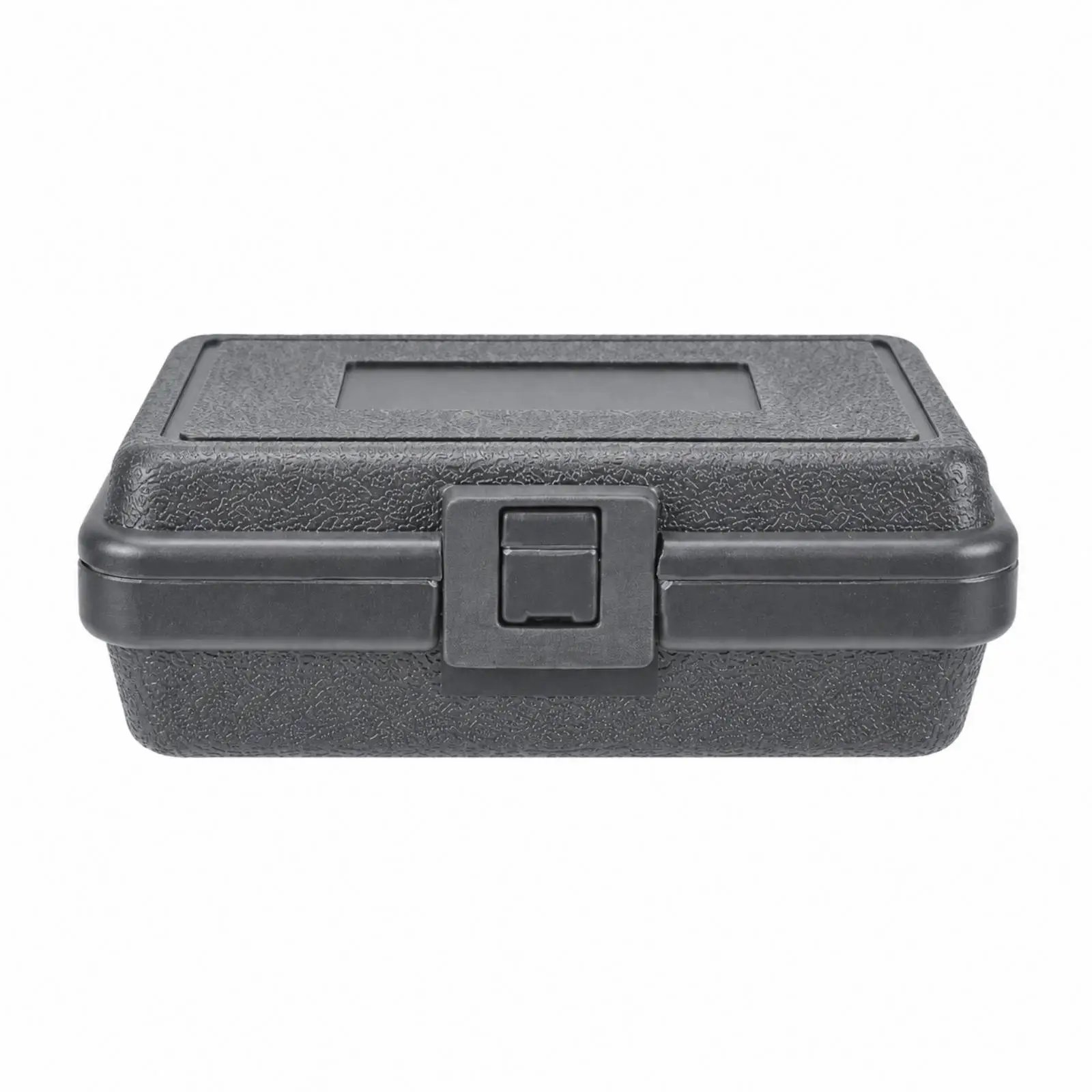 Molded Plastic Tool Case with Carrying Handle Impact-Resistant Plastic Equipment Case with Hinged Lid Portable Rugged