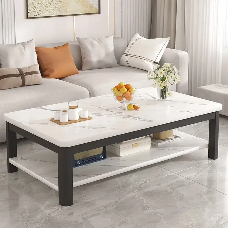 

Tempered, glass, coffee table, household, living room, balcony, small tea table, small apartment, light luxury